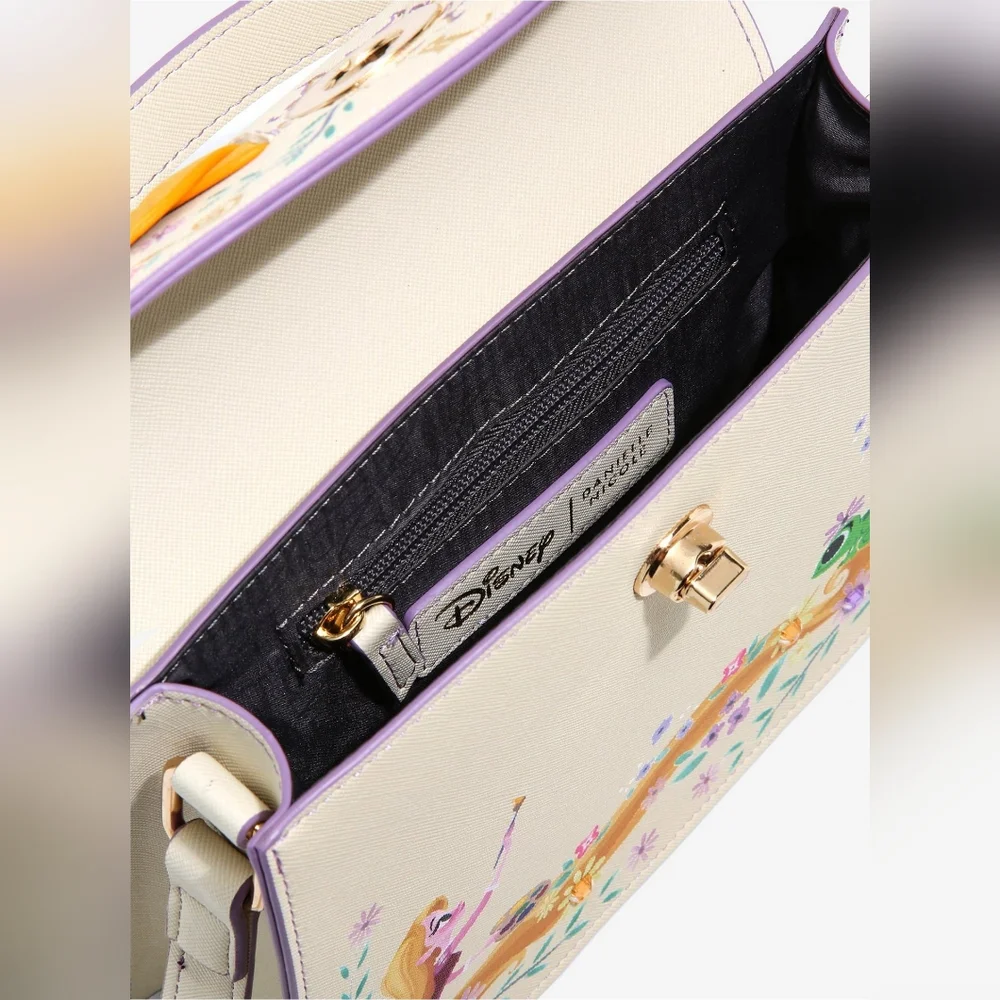 Danielle Nicole Disney Tangled Rapunzel & Pascal Floral Handbag - Picture 5 of 6